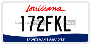 172FKL  license plate in LA