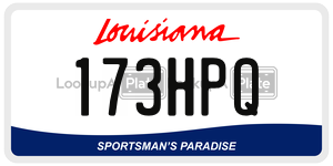173HPQ  license plate in LA