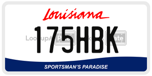 175HBK  license plate in LA