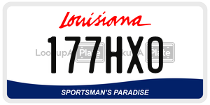 177HXO  license plate in LA