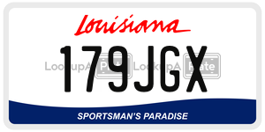 179JGX  license plate in LA