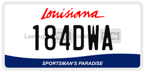184DWA  license plate in LA