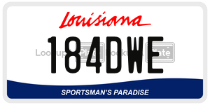 184DWE  license plate in LA