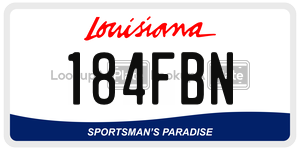 184FBN  license plate in LA