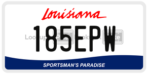 185EPW  license plate in LA