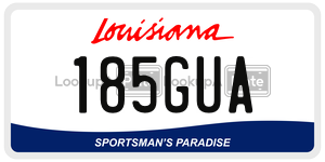 185GUA  license plate in LA