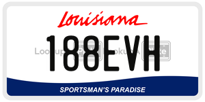 188EVH  license plate in LA