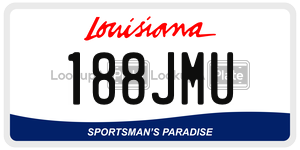 188JMU  license plate in LA