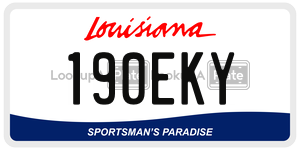 190EKY  license plate in LA