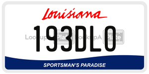 193DLO  license plate in LA