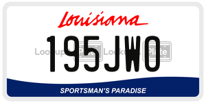 195JWO  license plate in LA