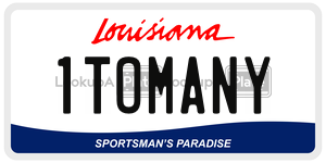 1TOMANY  license plate in LA