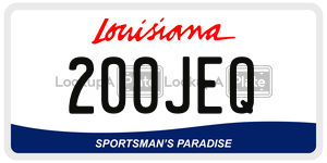 200JEQ  license plate in LA