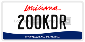 200KDR  license plate in LA