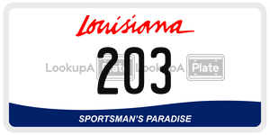 203  license plate in LA