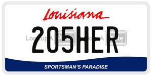 205HER  license plate in LA