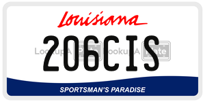 206CIS  license plate in LA