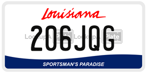 206JQG  license plate in LA