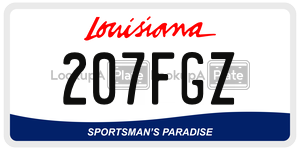 207FGZ  license plate in LA