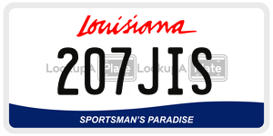 207JIS  license plate in LA