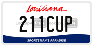 211CUP  license plate in LA