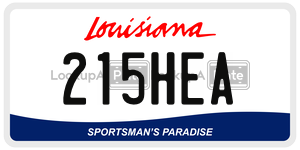 215HEA  license plate in LA