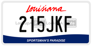 215JKF  license plate in LA