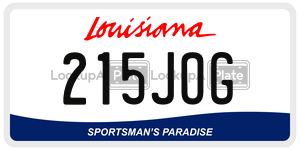 215JOG  license plate in LA