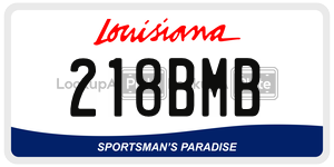 218BMB  license plate in LA