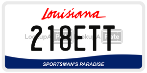 218ETT  license plate in LA