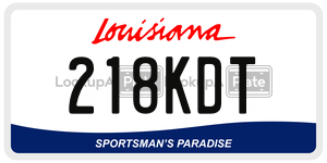 218KDT  license plate in LA