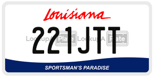 221JTT  license plate in LA