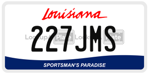 227JMS  license plate in LA