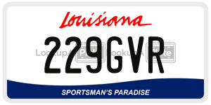 229GVR  license plate in LA