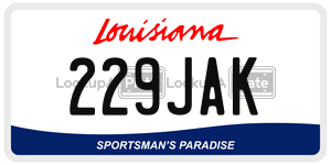 229JAK  license plate in LA