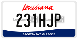 231HJP  license plate in LA