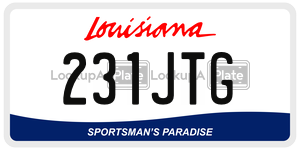 231JTG  license plate in LA