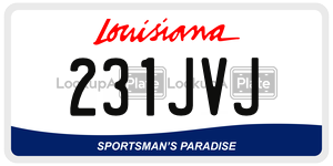 231JVJ  license plate in LA
