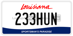 233HUN  license plate in LA