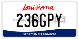 236GPY  license plate in LA