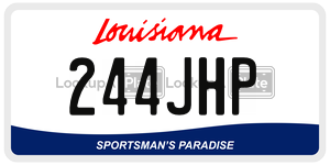 244JHP  license plate in LA
