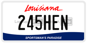 245HEN  license plate in LA