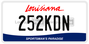 252KDN  license plate in LA