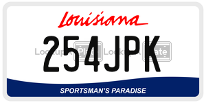 254JPK  license plate in LA