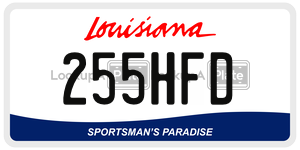 255HFD  license plate in LA