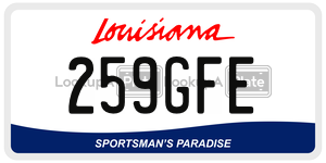 259GFE  license plate in LA