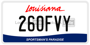 260FVY  license plate in LA