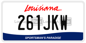 261JKW  license plate in LA