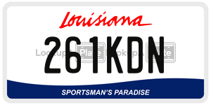 261KDN  license plate in LA