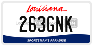 263GNK  license plate in LA